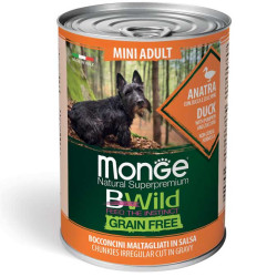 Monge BWild Grain Wet Duck Mini Adult (Монж БіВайлд) - консервований корм для собак дрібних порід, з качкою