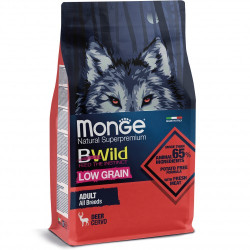 Monge BWild Low Grain Dry Adult (Монж БіВайлд) - дорослі собаки всіх порід, з олениною