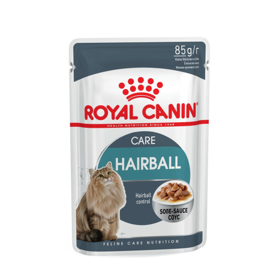 Royal Canin Hairball Care - консервований корм для котів, для виведення шерсті, шматочки в соусі