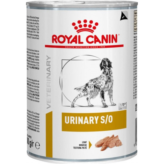 Royal Canin Urinary S/O Canine (Роял Канин Уринари) - консервированная диета для собак при мочекаменной болезни