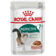 Royal Canin Instinctive +7 (Роял Канин Инстинктив) - консервированный корм для пожилых кошек, кусочки в соусе