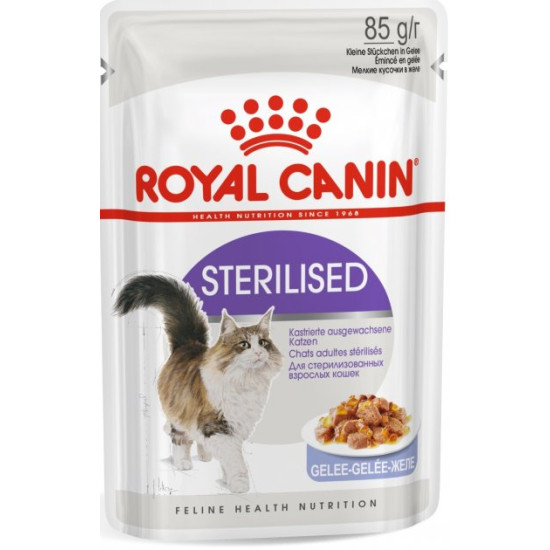 Royal Canin Sterilised (Роял Канин) - консервированный корм для стерилизованных кошек, кусочки в желе