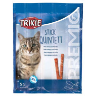 Trixie Premio Stick Quintett - ласощі для котів, палички з лососем та фореллю