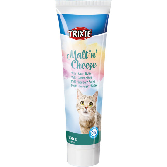 Trixie MaltnCheese Anti-Hairball - паста шерстевыводящая для кошек, с сыром