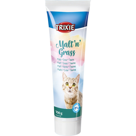 Trixie MaltnGrass Anti-Hairball - паста для виведення шерсті зі шлунку котів, з травою
