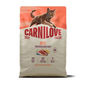 Carnilove True Fresh Cat Beef Sterilised (Карнілав Тру Фреш) - дорослі стерилізовані коти, з яловичиною