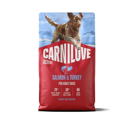 Carnilove Dog Adult Active Salmon & Turkey (Карнілав) - дорослі собаки, з лососем та індичкою