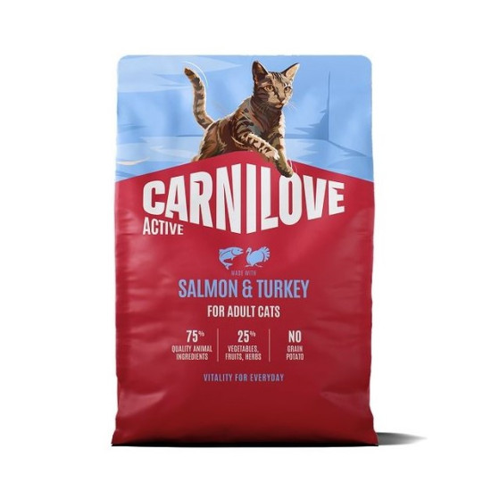 Carnilove Cat Active Salmon & Turkey (Карнілав) - дорослі кішки, з лососем та індичкою