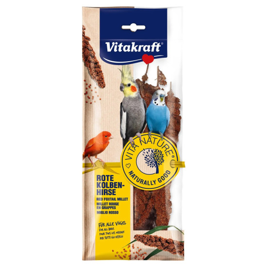 Vitakraft Vita Nature Red Foxtail Millet (Вітакрафт) - ласощі для птахів, червоний могар (чумиза)
