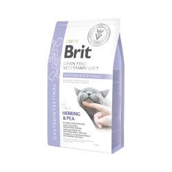 Brit Veterinary Diet Gastrointestinal (Брит Гастроинтестинал)  - диета для кошек при нарушениях пищеварения, с сельдью и горохом