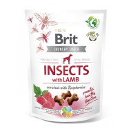 Brit Care Dog Crunchy Cracker Insects - лакомство для собак, для пищеварения, с протеином насекомых и ягнёнком