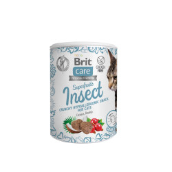 Brit Care Cat Snack Superfruits Insect - лакомства для кошек, гипоаллергенные, с протеином насекомых