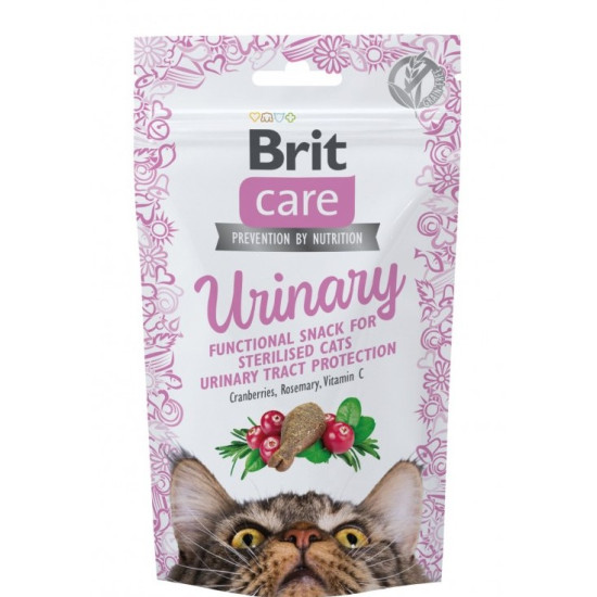 Brit Care Urinary - лакомство для профилактики мочекаменной болезни у кошек, с индейкой
