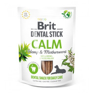Brit Dental Stick Calm - лакомство для собак успокаивающее, для зубов, с коноплей и пустырником