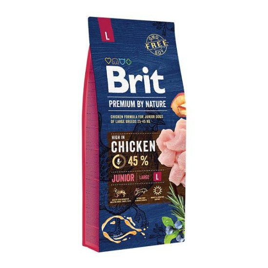 Brit Premium Junior L (Брит Премиум) - щенки крупных пород, с курицей