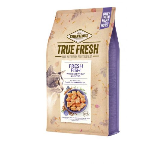 Carnilove True Fresh Cat (Карнилав)  - взрослые стерилизованные кошки, с рыбой