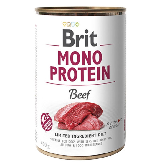 Brit Mono Protein (Брит Моно Протеин) - консервированный корм для собак, с говядиной