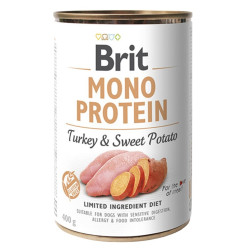 Brit Mono Protein - консервований корм для собак, з індичкою та бататом