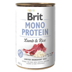 Brit Mono Protein - консервований корм для собак, з ягням та рисом