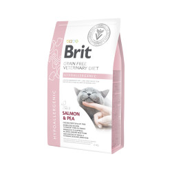 Brit Veterinary Diet Hypoallergenic (Брит Гипоаллергеник) - диета для кошек при пищевой аллергии, с лососем и горохом