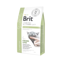 Brit Veterinary Diet Diabetes (Брит Диабетис) - диета для кошек при диабете, с курицей и горохом
