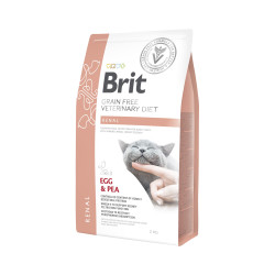Brit Veterinary Diet Renal (Брит Ренал) - диета для кошек при заболеваниях почек, с яйцом и горохом