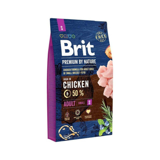 Brit Premium Adult S (Брит Премиум) - взрослые собаки мелких пород, с курицей