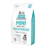 Brit Care Grain-Free Adult Mini Breed Light & Sterilised (Брит Кеир) - взрослые стерилизованные собаки мелких пород, с кроликом