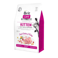 Brit Care Cat GF Kitten Healthy Growth & Development - кошенята, з індичкою та куркою