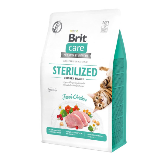 Brit Care Cat GF Sterilized Urinary Health (Брит Кеир) - взрослые стерилизованные кошки, с курицей