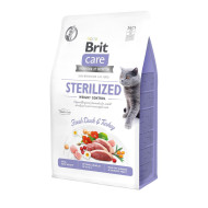 Brit Care Cat GF Sterilized Weight Control (Брит Кеир) - взрослые стерилизованные кошки, склонные к полноте, с уткой и индейкой