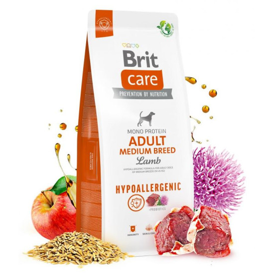 Brit Care Dog Hypoallergenic Adult Medium Breed (Брит Кеир) - взрослые собаки средних пород, с ягнёнком