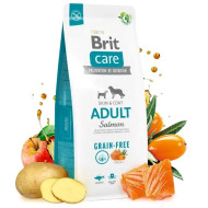 Brit Care Dog Grain-free Adult - дорослі собаки з чутливою шкірою, з лососем