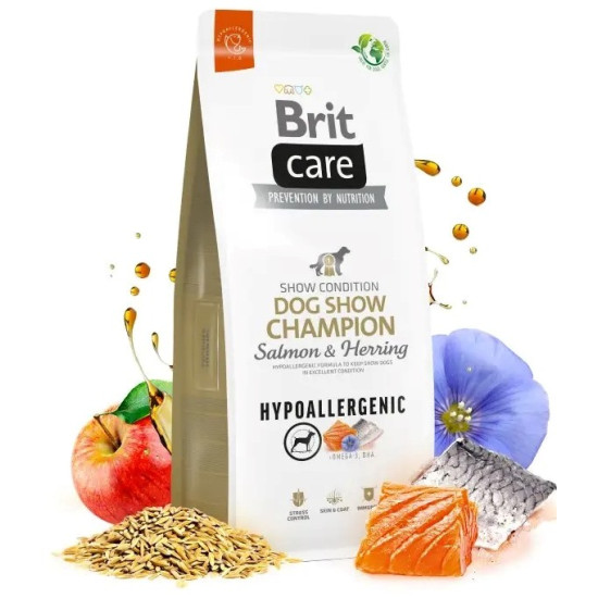 Brit Care Dog Hypoallergenic Dog Show Champion (Брит Кеир) - для выставочных собак, с лососем