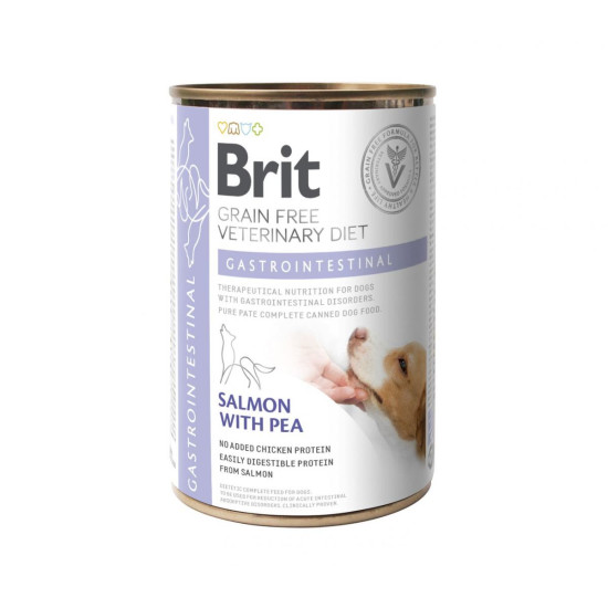 Brit Veterinary Diet Gastrointestinal (Брит Гастроинтестинал) - диета для собак при нарушениях пищеварения, с лососем и горохом
