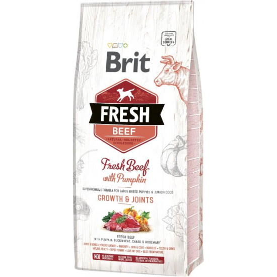 Brit Fresh Beef with Pumpkin Puppy Large Bones & Joints - цуценя великих порід, з яловичиною