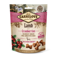 Carnilove Dog Crunchy Snack - ласощі для собак, для імунітету, з ягням та журавлиною