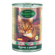 Baskerville (Баскервиль) - консервированный корм для кошек, с курицей и рисом