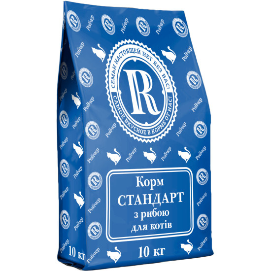 Ройчер Стандарт - дорослі коти, з рибою