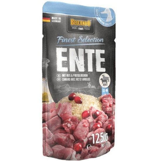Belcando Finest Selection (Белькандо) - консервированный корм для  собак, с уткой, рисом и брусникой