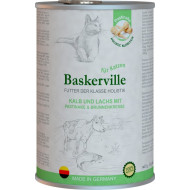 Baskerville Sensitive (Баскервіль) - консервований корм для котів, з телятиною, лососем, пастернаком і крес-салатом