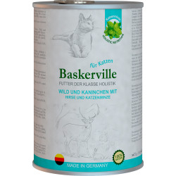 Baskerville (Баскервиль) - консервированный корм для кошек, с олениной, кроликом и кошачьей мятой