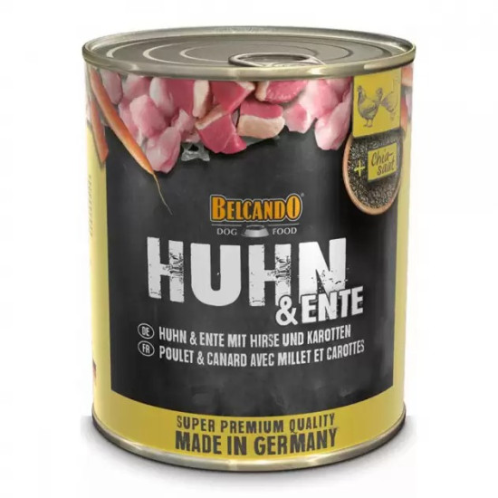 Belcando (Белькандо) - консервований корм для собак, з куркою, качкою, пшоном і морквою